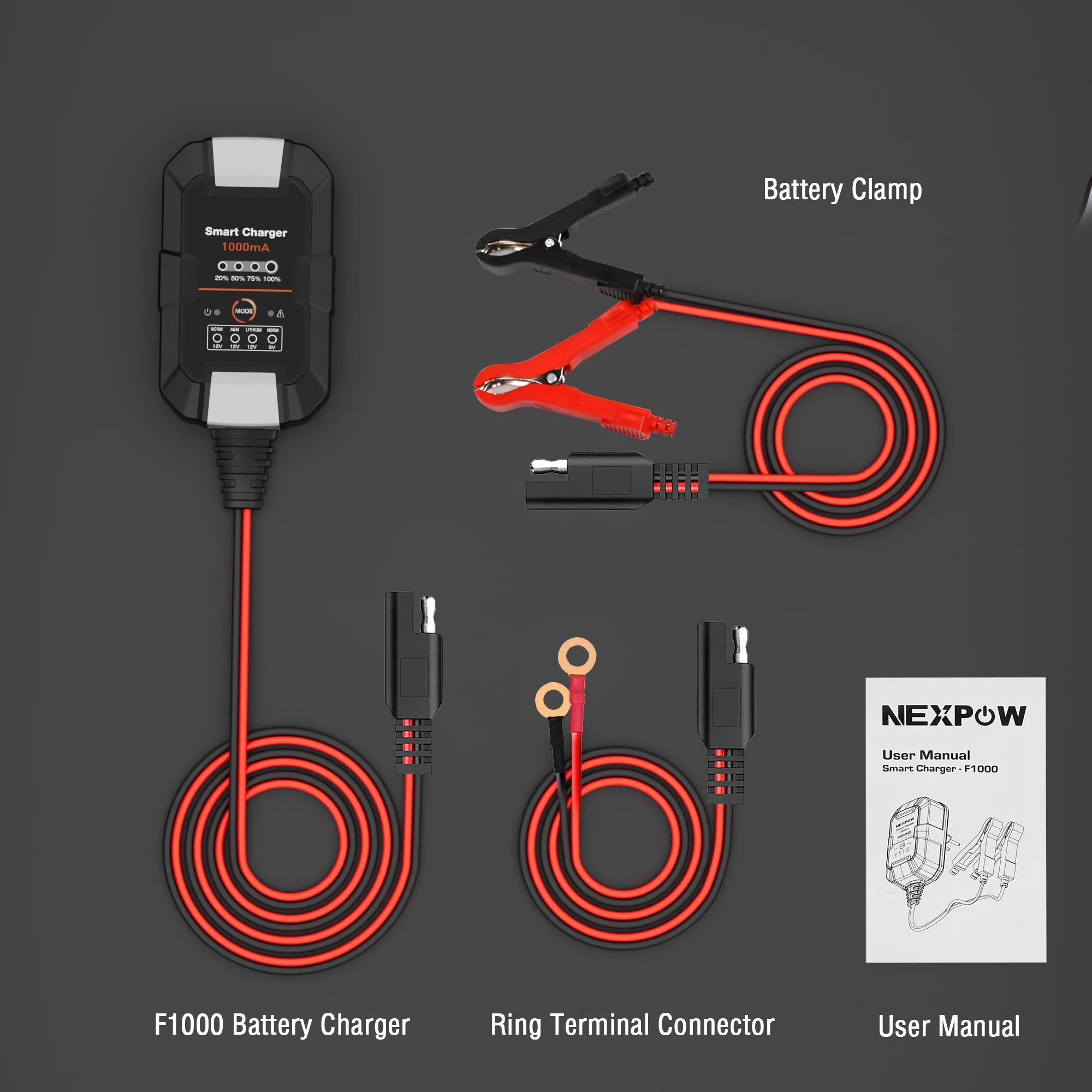 6V/12V 1A Trickle Charger Battery Maintainer K9488