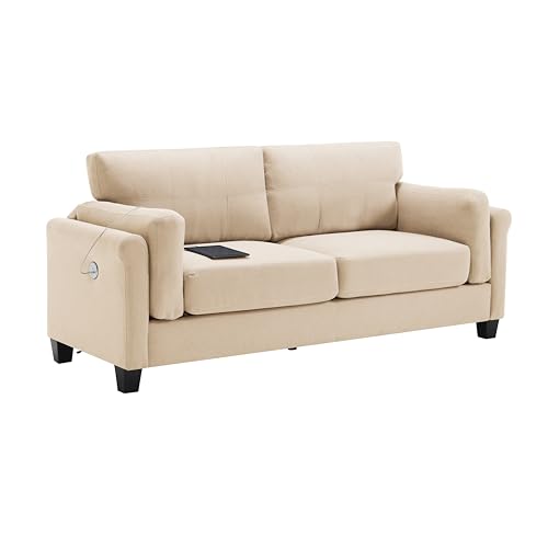 Khaki 2-Piece Loveseat and Sofa Couch Set A78351