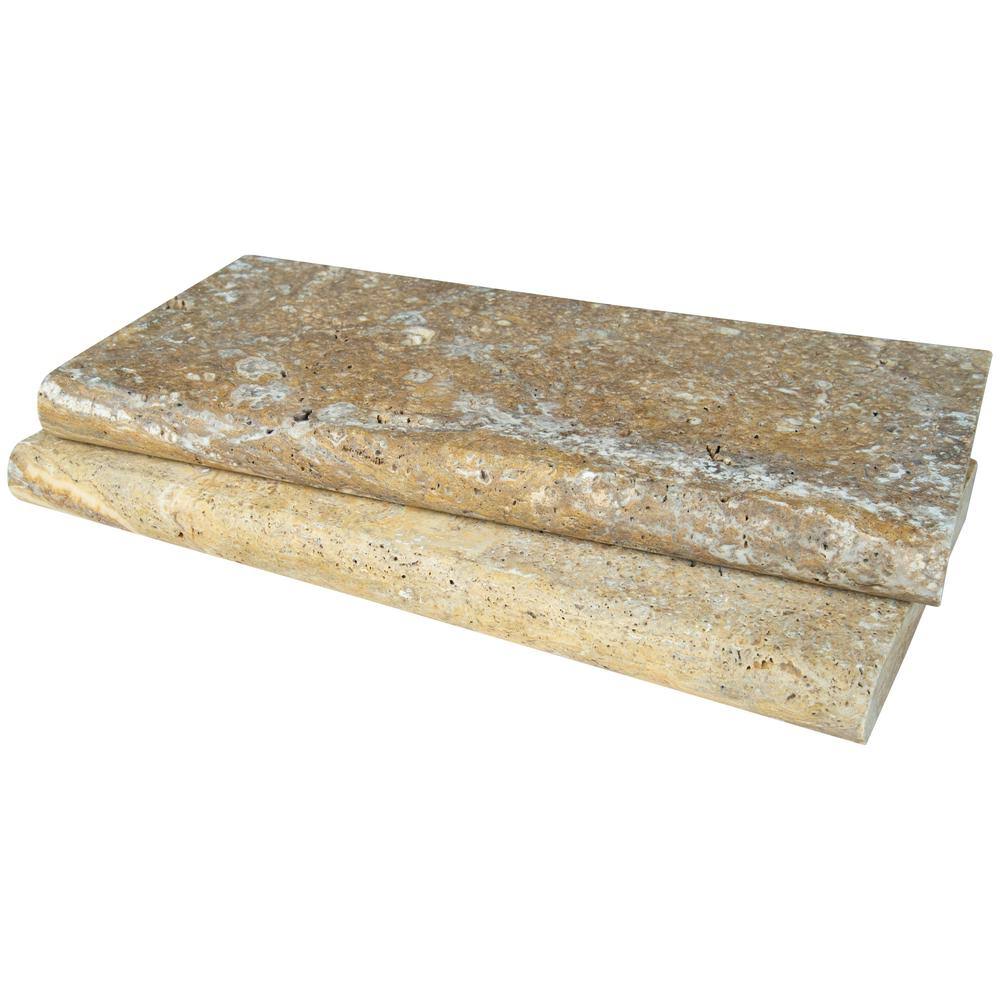 Gold Travertine Pool Coping 15-Pieces 30 Sq. ft. U9074