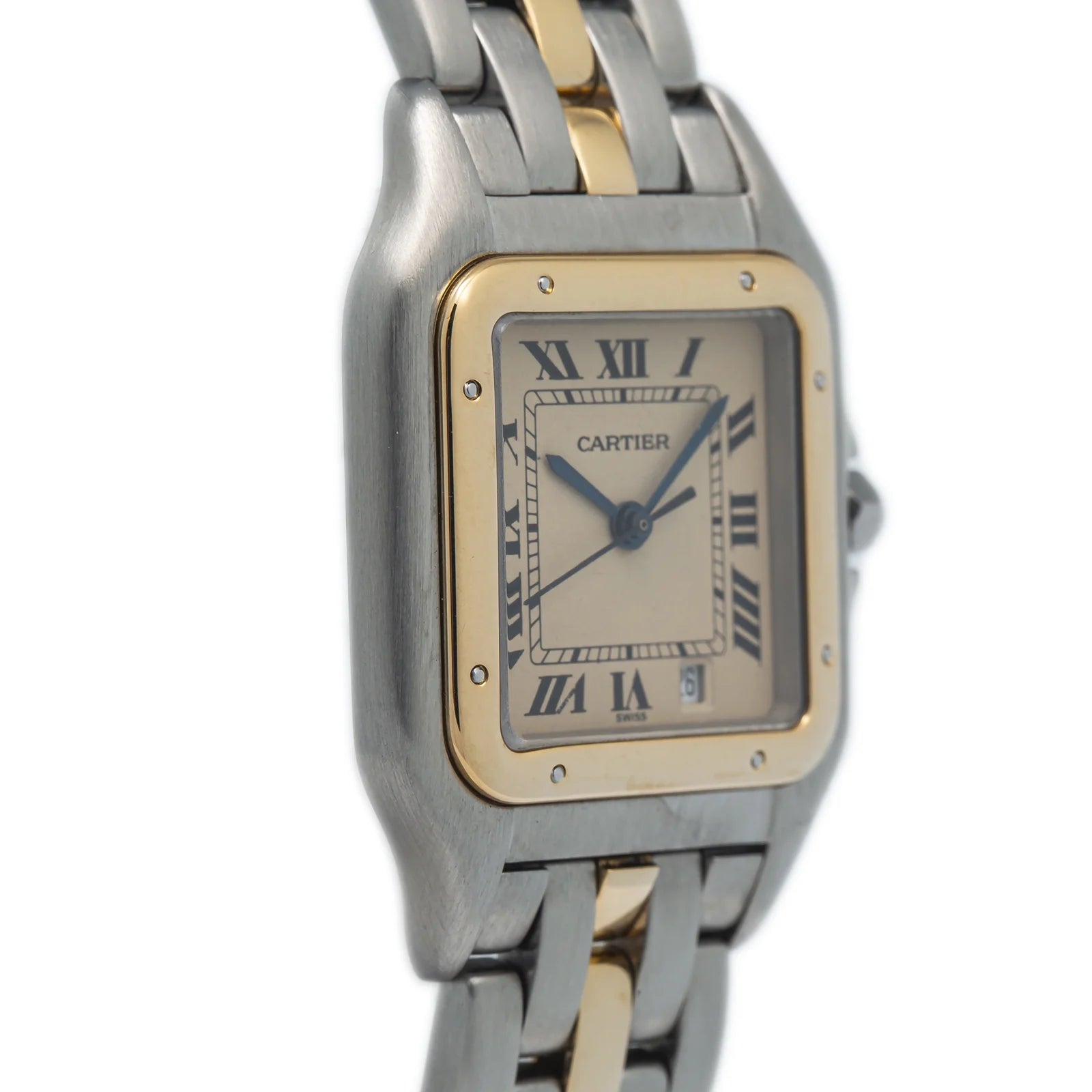 18k Yellow Two Tone Quartz White Dial Watch 27mm S843891