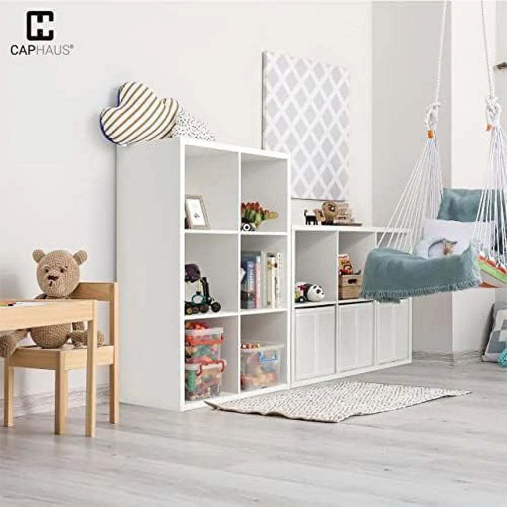 White 8-Cube Open Bookcase U166185