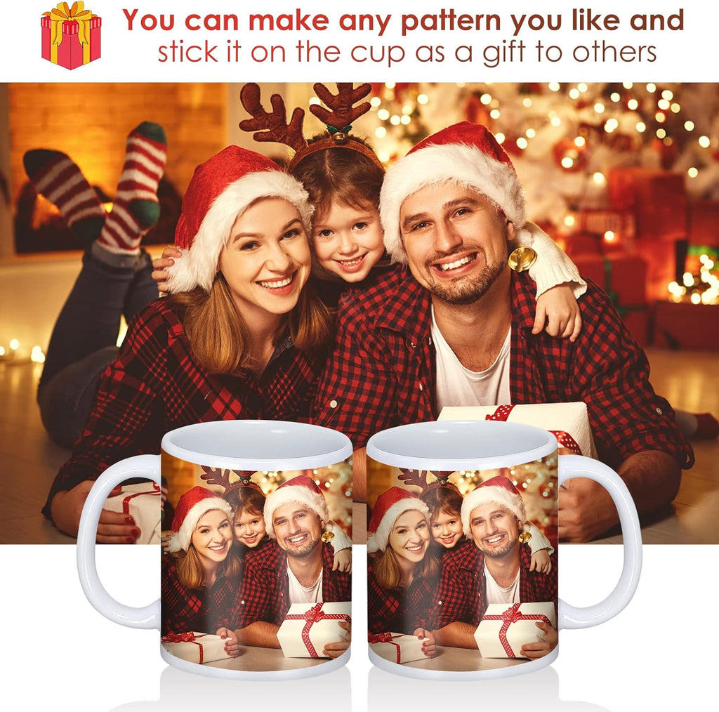 12 Pcs 11 oz White Ceramic Sublimation Mugs N28865