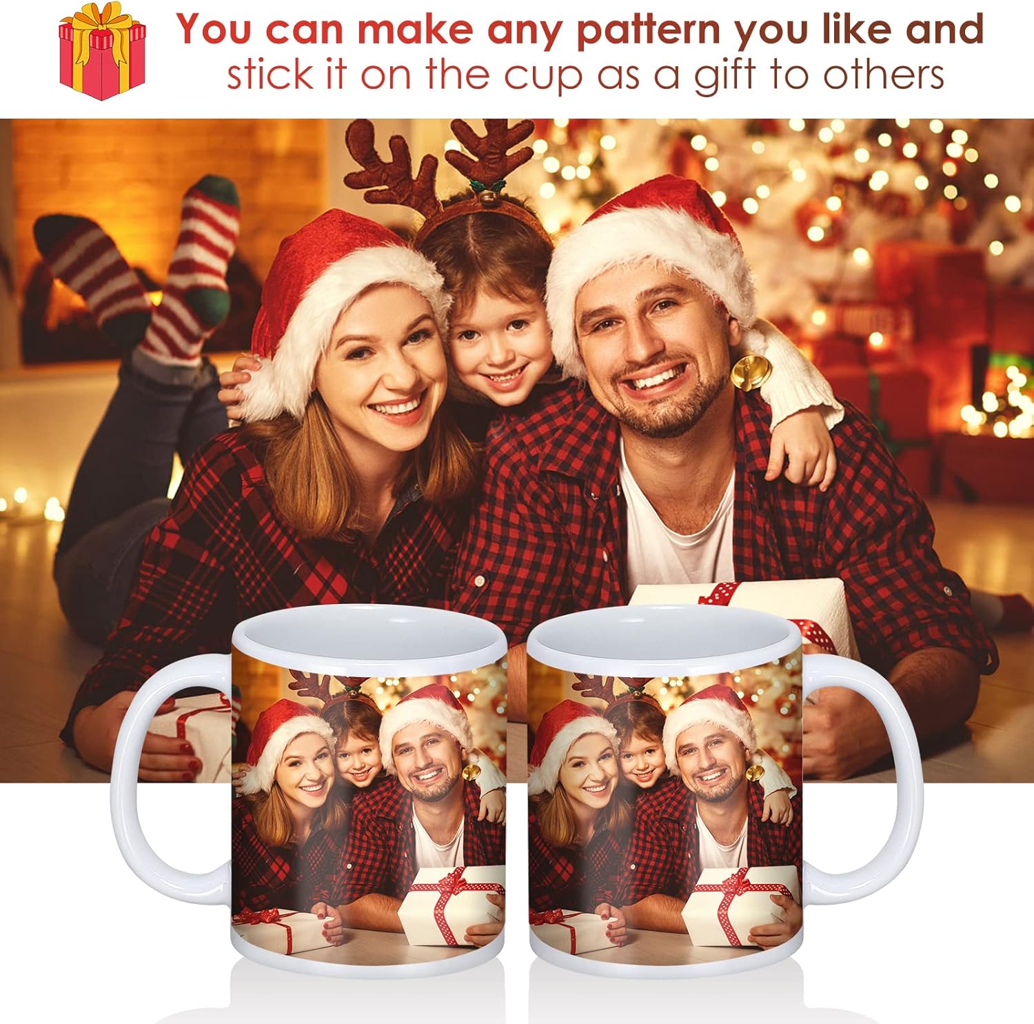12 Pcs 11 oz White Ceramic Sublimation Mugs N28865