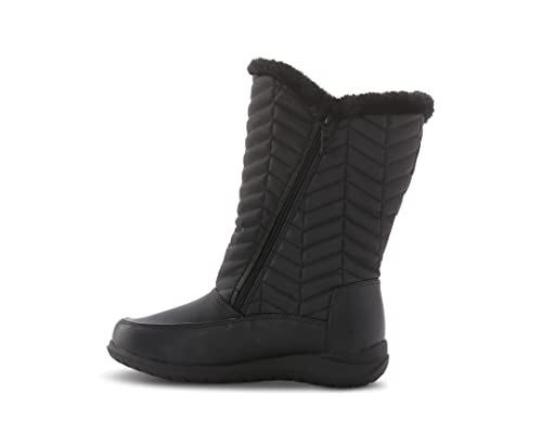Women's Winter Rain Snow Boots Insulated Fur-Lined Tall Mid-Calf Height O873