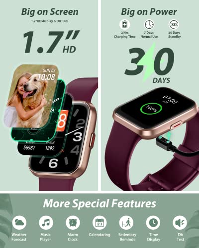 Black 1.8" Touch Screen Smart Watch with Heart Rate Sleep Tracking L8472