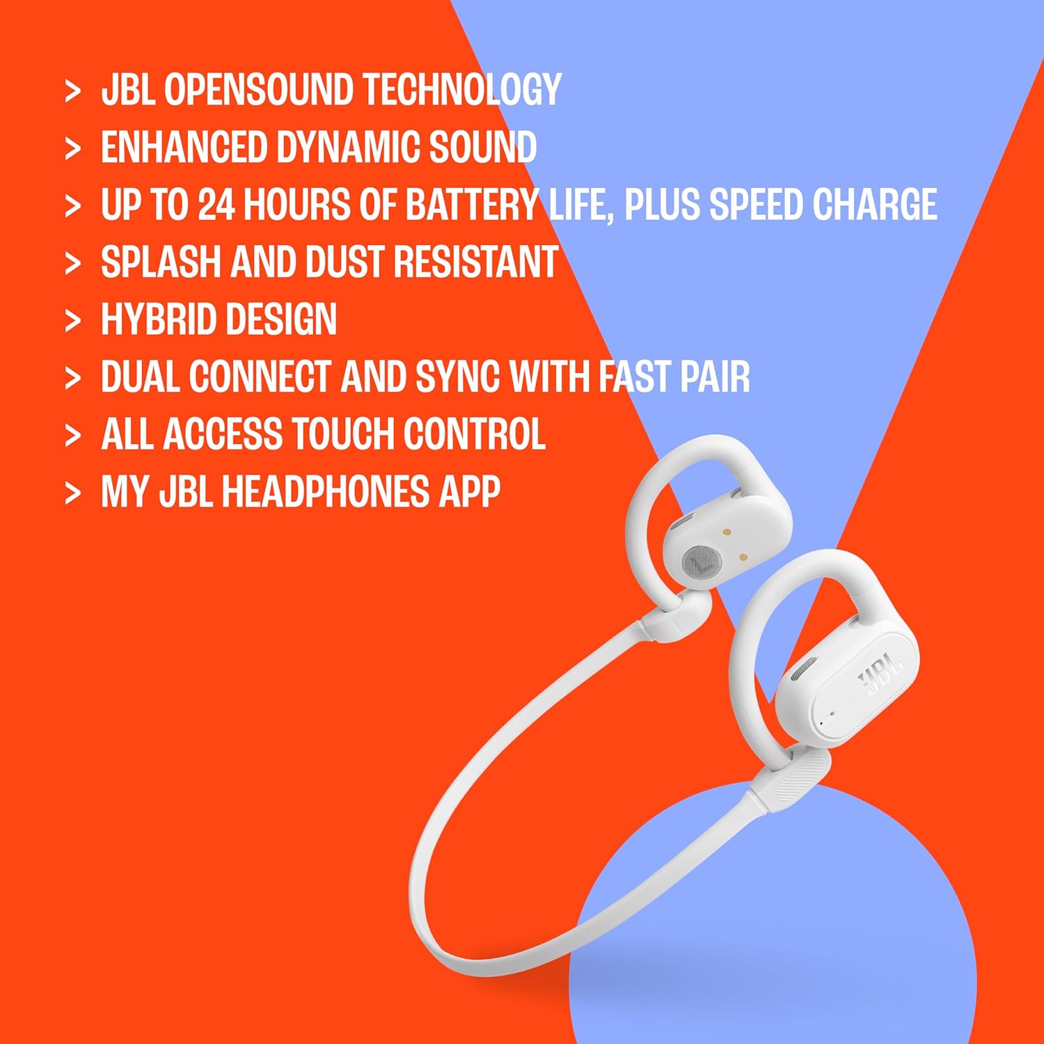True wireless Open-ear headphones, Black J73901