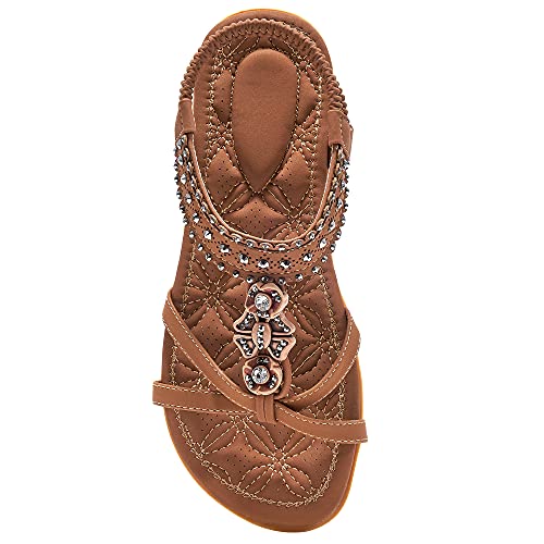 Women's Sandals with Non Slip Bohemian Flats A850
