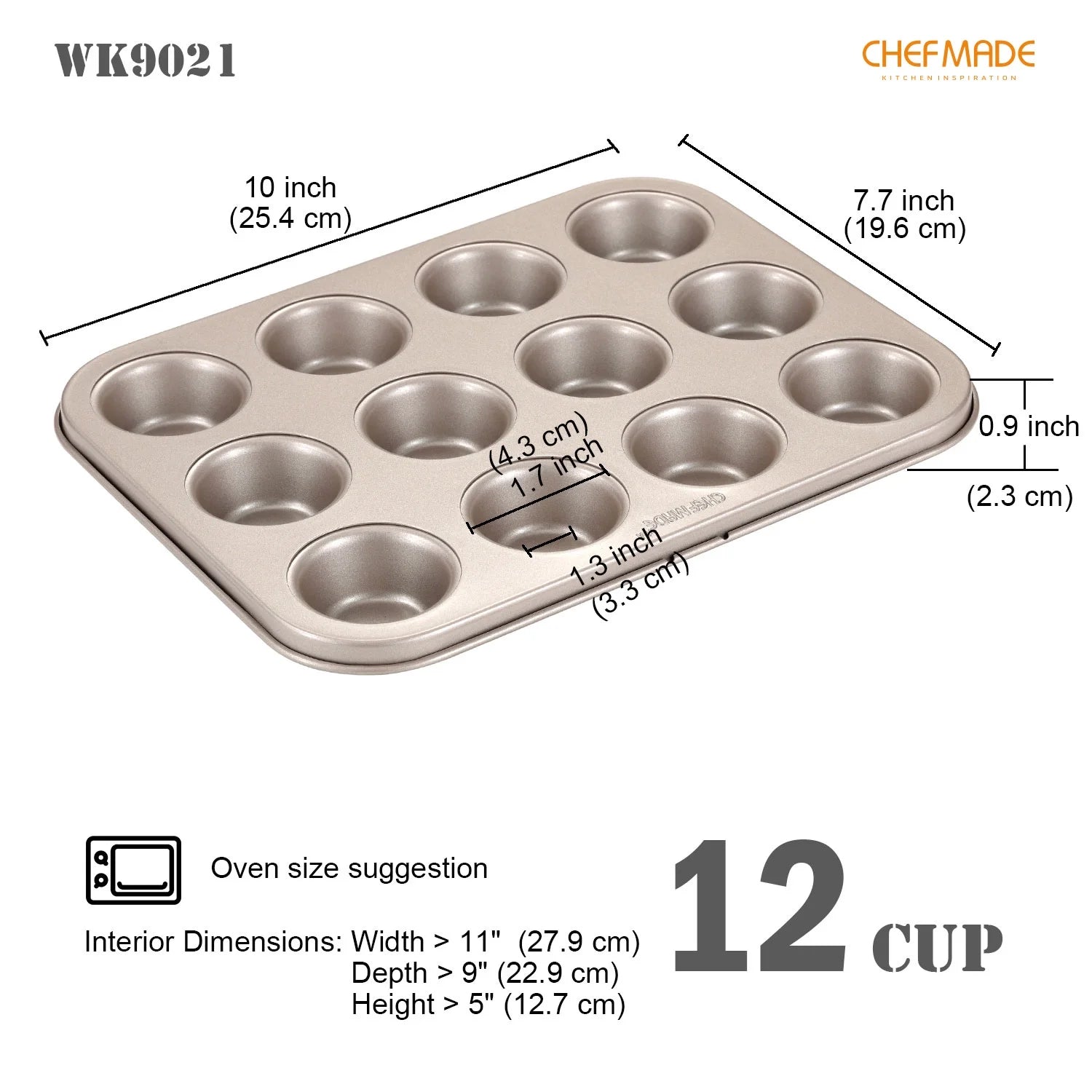 12-Cavity Non-Stick Mini Muffin Pan X451875