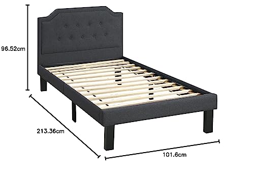 Twin Brown Bed W18832