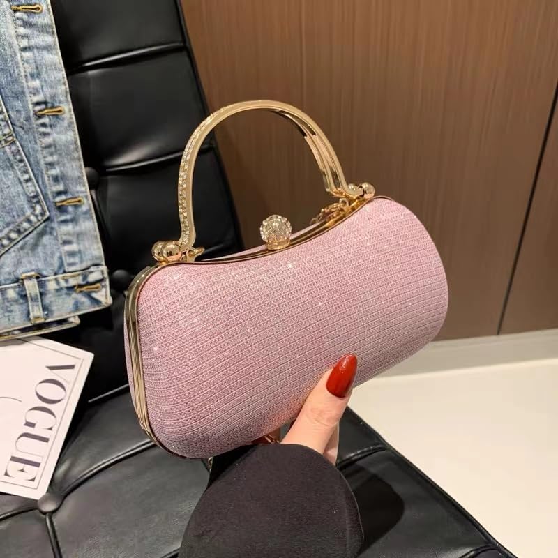 Rhinestone Chain Clutch Handbag F9193