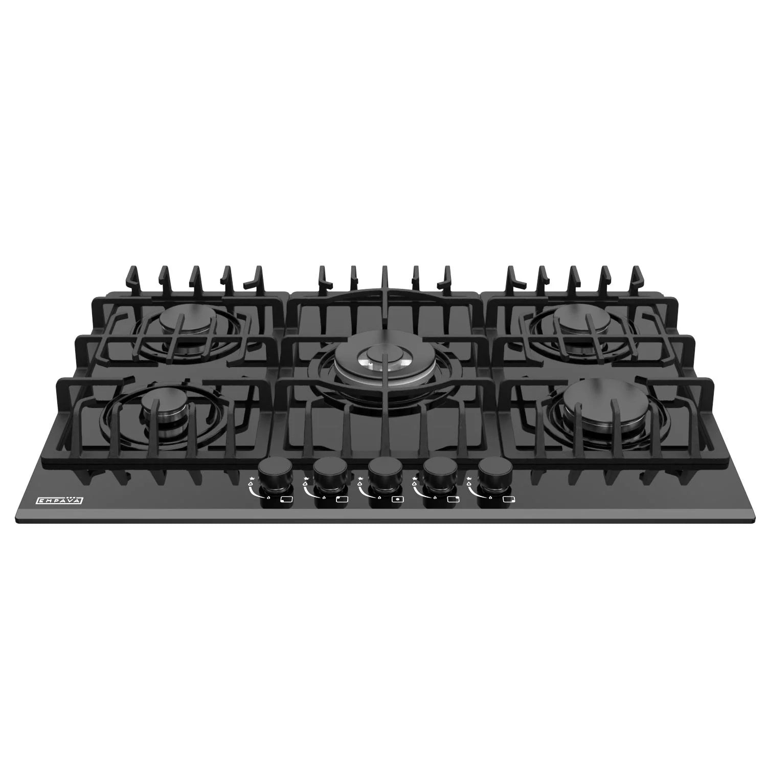 Black 5 Burner Gas Cooktop E857900
