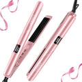 Rose Gold Ceramic 1-inch Flat Iron Hair Straightener and Curler A926