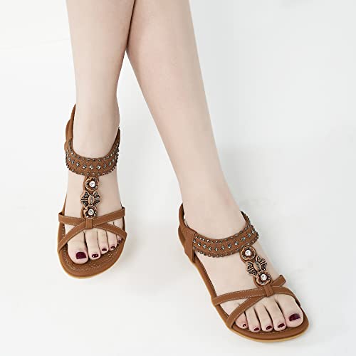 Women's Sandals with Non Slip Bohemian Flats A850