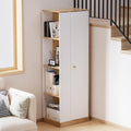 White Wardrobe Closet with Hanging Rail, 16" D x 24" W x 71" H N975185