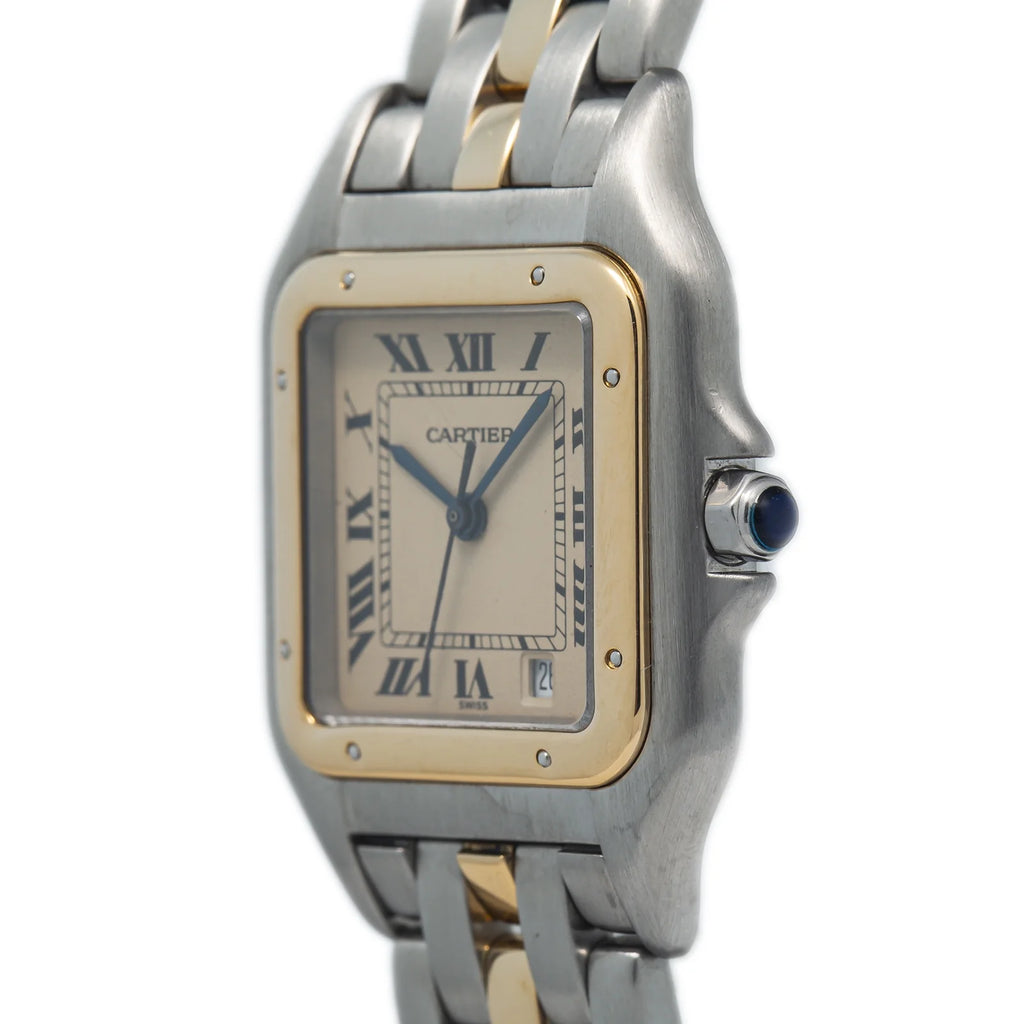 18k Yellow Two Tone Quartz White Dial Watch 27mm S843891