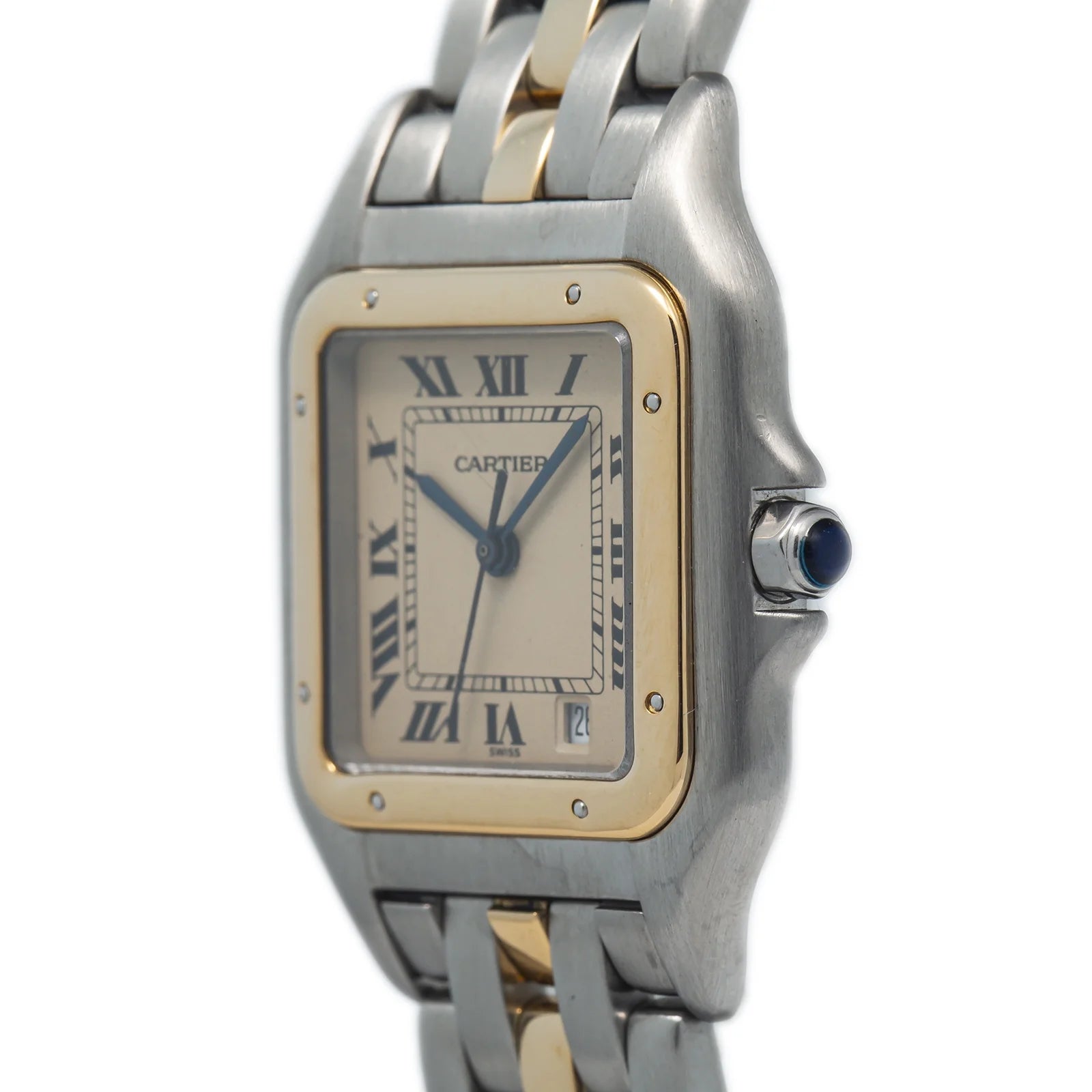 18k Yellow Two Tone Quartz White Dial Watch 27mm S843891