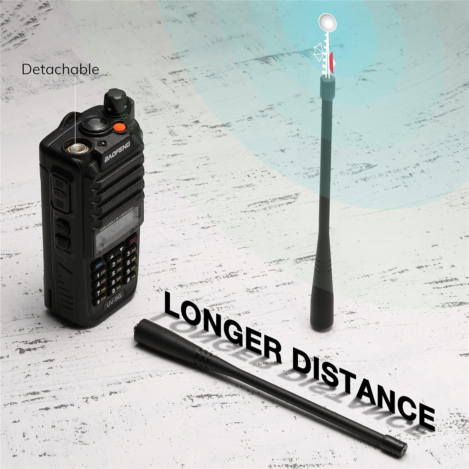 GMRS Radio Waterproof IP67 Dual Band Handheld B458