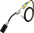 Propane Torch Weed Burner, Heavy Duty Flame Thrower 500 BTU with 6FT Hose P2151