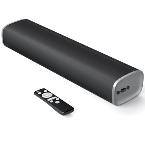 TV Sound Bar, Bluetooth 5.0 Soundbar 50W 17Inch with ARC/Optical/AUX Connection V30726