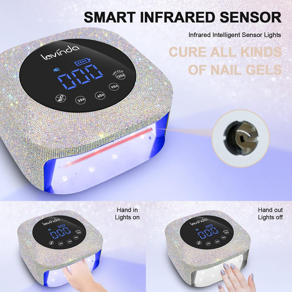 UV LED Nail Lamp and Rechargeable Nail Drill Machine P554