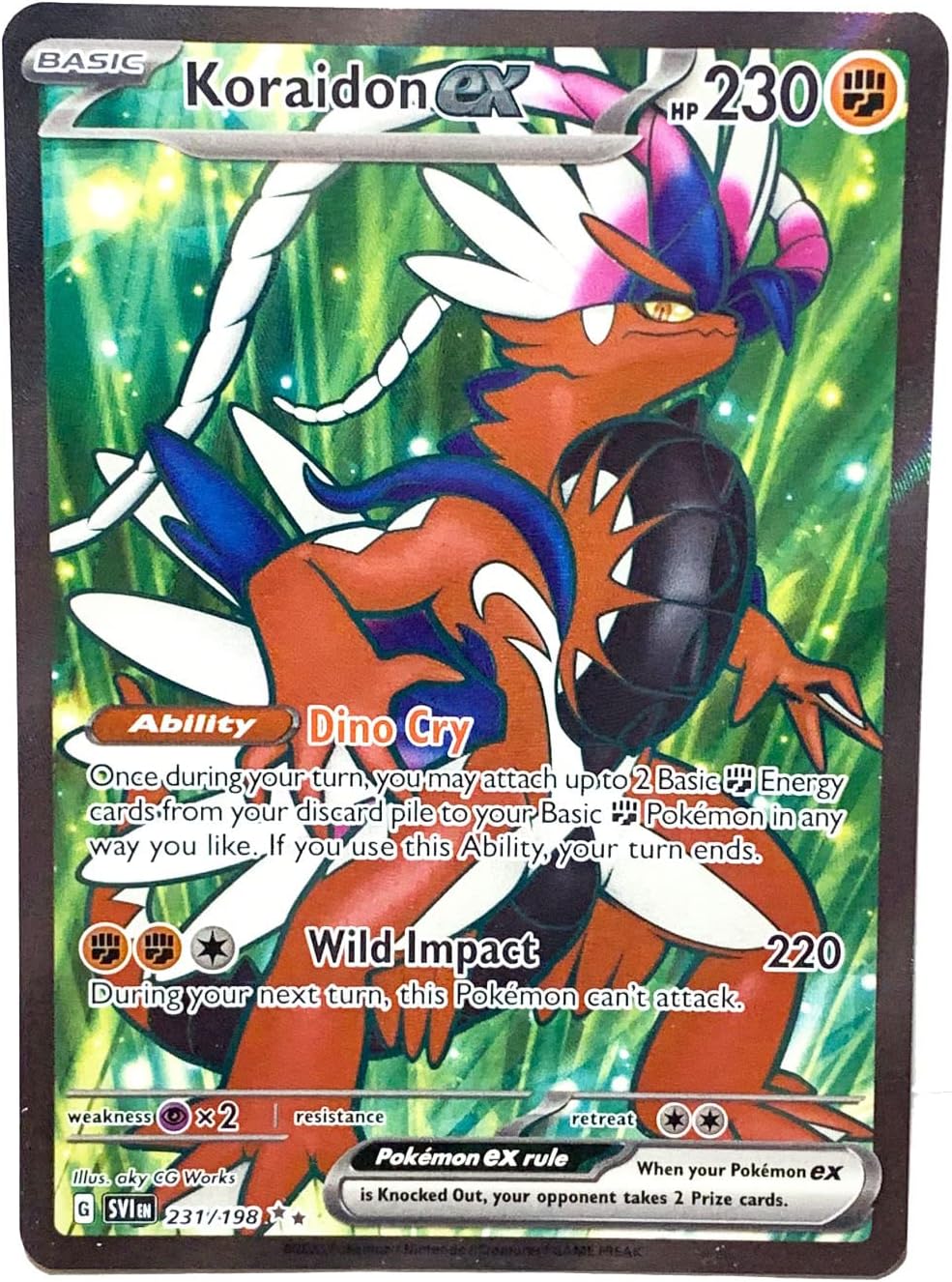 Koraidon ex Ultra Rare Holo Full Art A24781