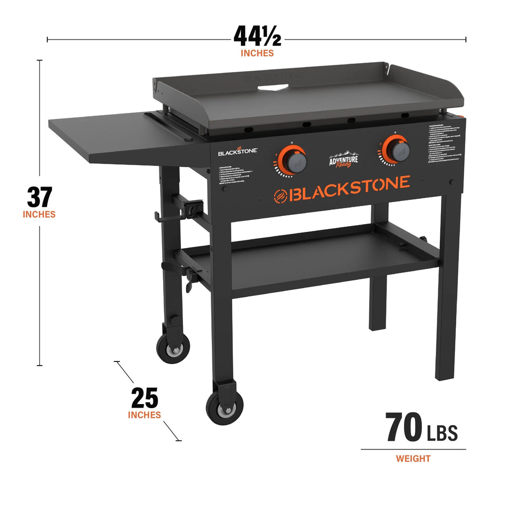 Black 2-Burner 28” Propane Griddle B404