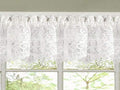 White Heavy Lace Kitchen Curtain Valance V1238