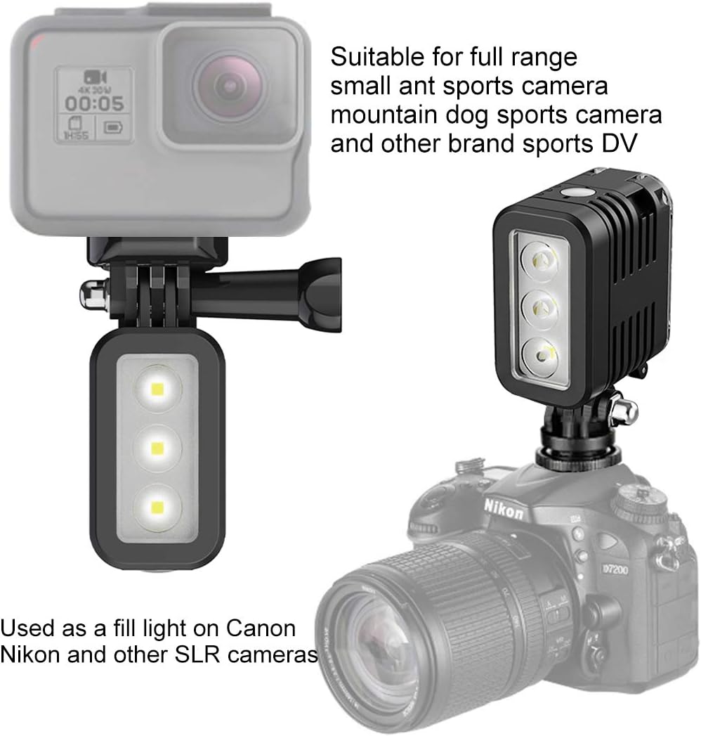 Dive Light 147ft Waterproof LED Video Fill Light S8010