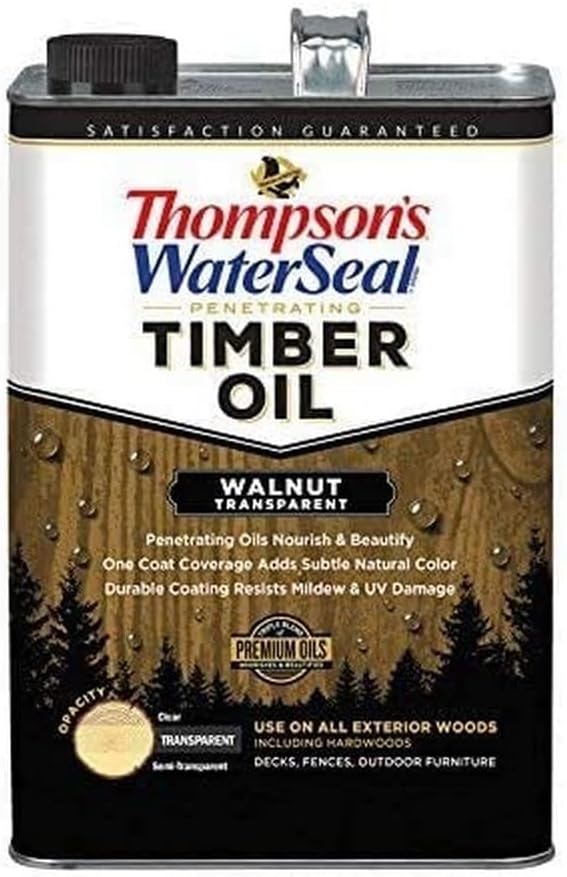 Walnut Penetrating Transparent Timber Oil, 1 Gallon L518747