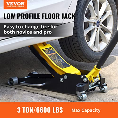 3 Ton Low Profile Steel Racing Floor Jack X20885