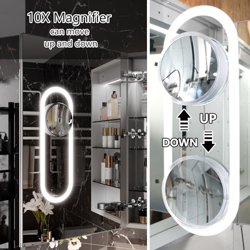 Lighted Medicine Cabinet with Mirror, 24" x 36" LED N396