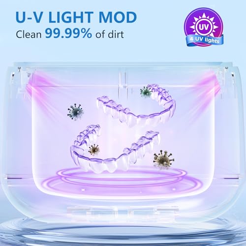 Ultrasonic Retainer Cleaner with 4 Modes (White) E809