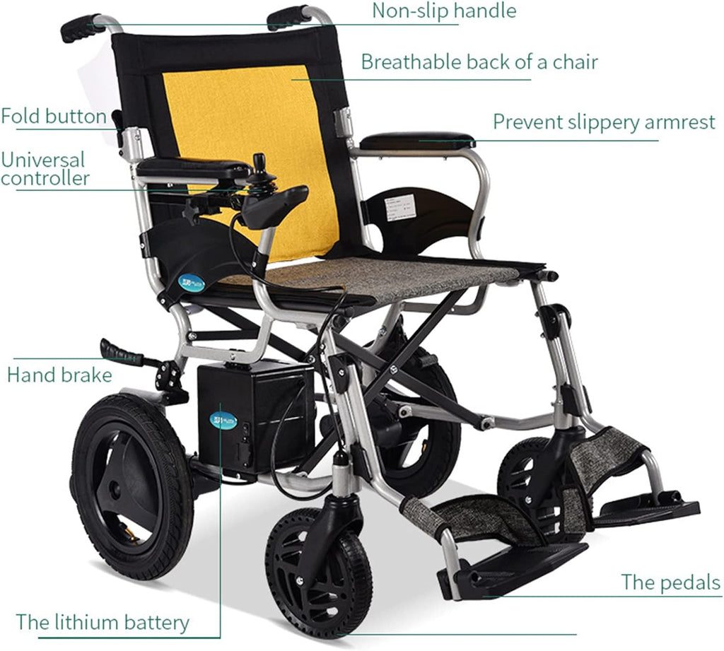 Lightweight Folding Electric Wheelchair W45486