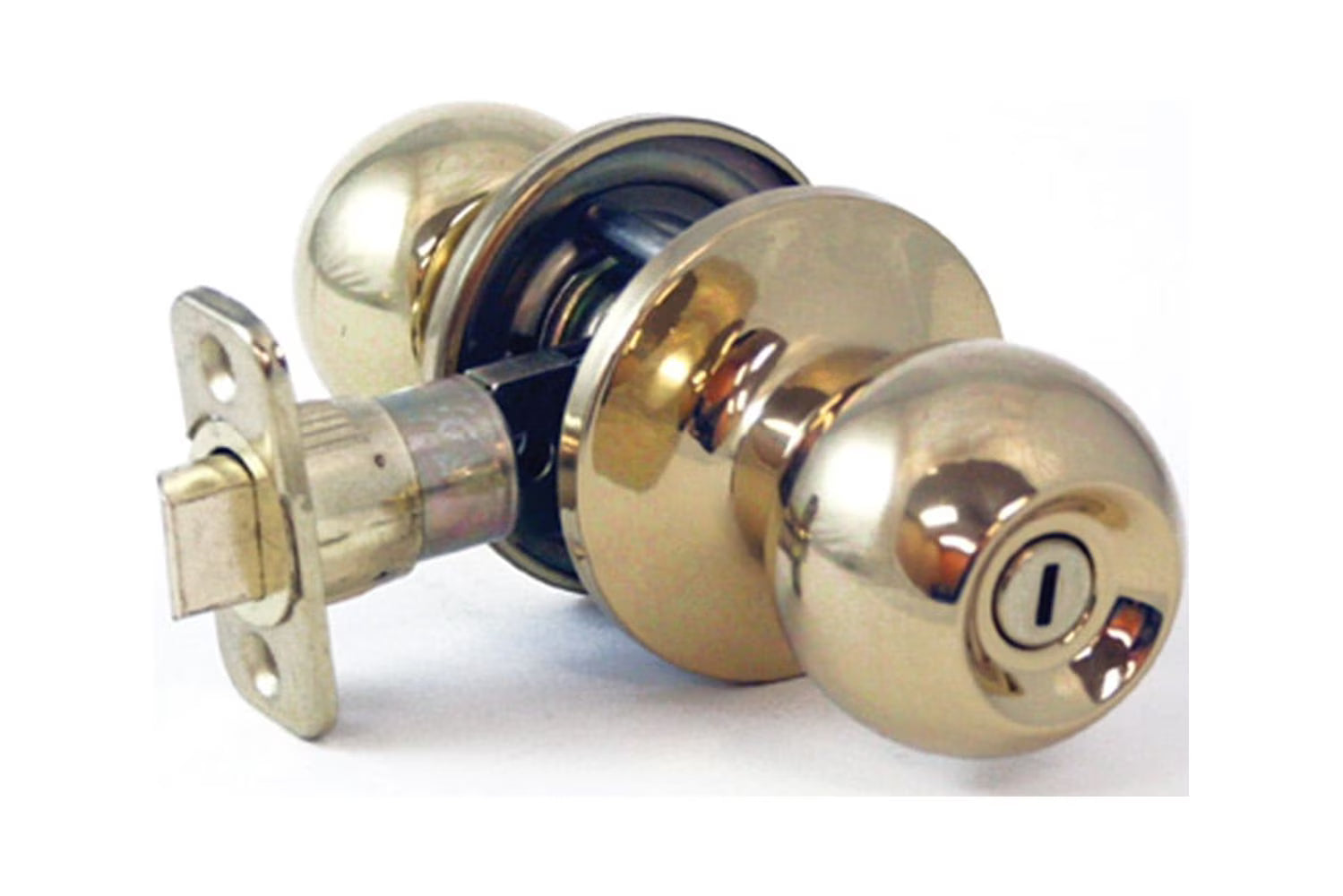 Polished Brass Privacy Locking Door Knob H775164