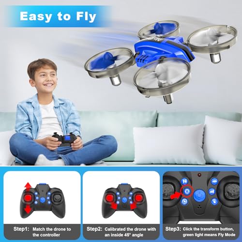 Mini Drone 2 in 1 Toy with 2 Batteries W77411