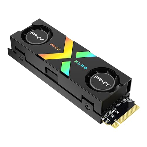 1TB PCIe Gen5 x4 NVMe M.2 SSD with Dual Fan Black Heatsink K3899