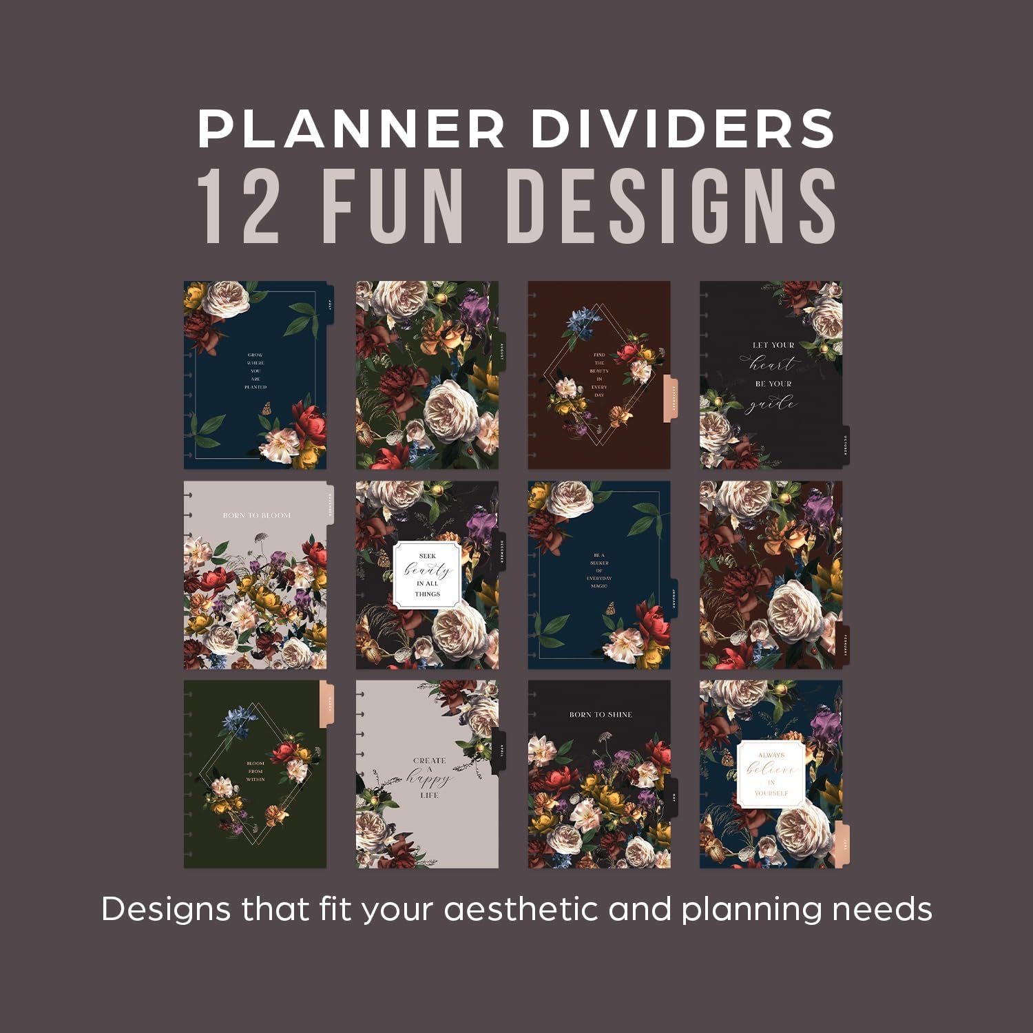 12-Month Academic Planner, Classic Size, Vertical Layout, 7" x 9 1/4" B4855