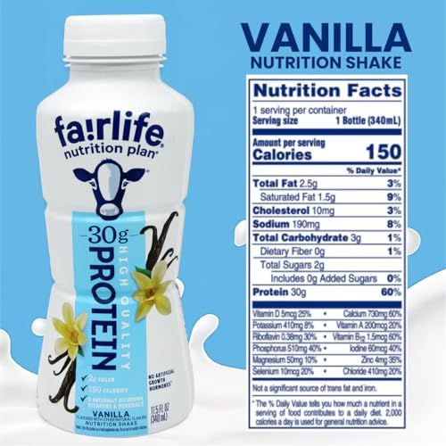 10 Pack Chocolate Vanilla Strawberry Protein Shake X646