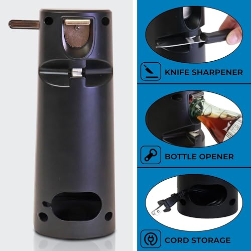 Silver & Black Electric Can Opener I85409