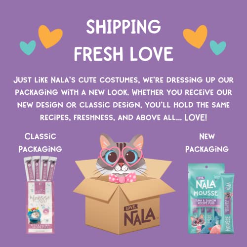 Natural Lickable Cat Squeeze Up Treat Variety Pack Mousse Wet Food Cat Puree Grain Free 24 Pack 12 oz. R1573