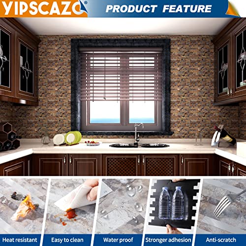 20 Sheets Peel and Stick Stone Metal Tile Backsplash (12'' X 12'') I27748