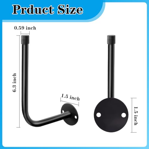 3 Pack Metal Wall Mount Hat Rack Holds 20 Caps Black S8213