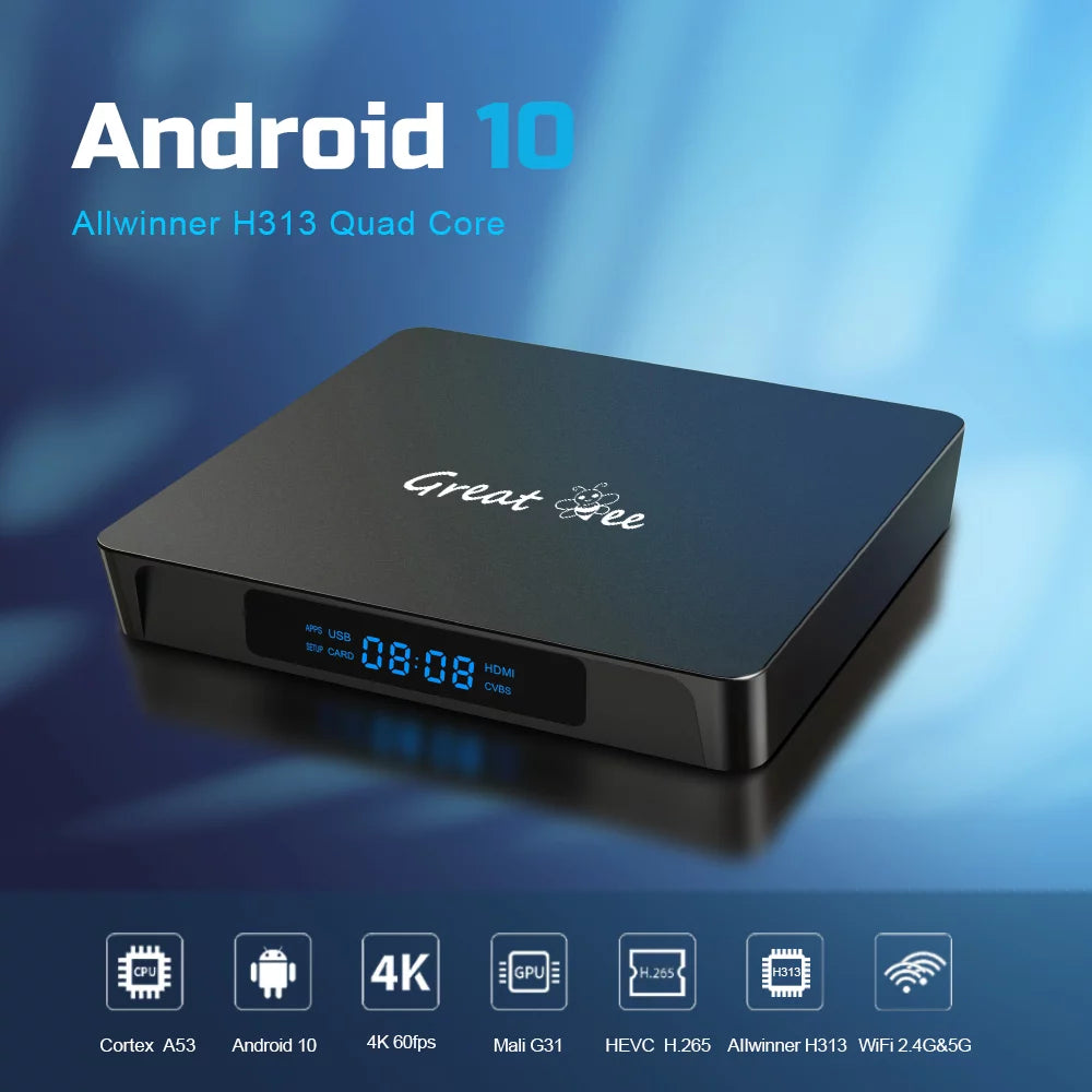 Arabic TV Box Android 10 Quad Core 4K Smart IP Television Receiver M907