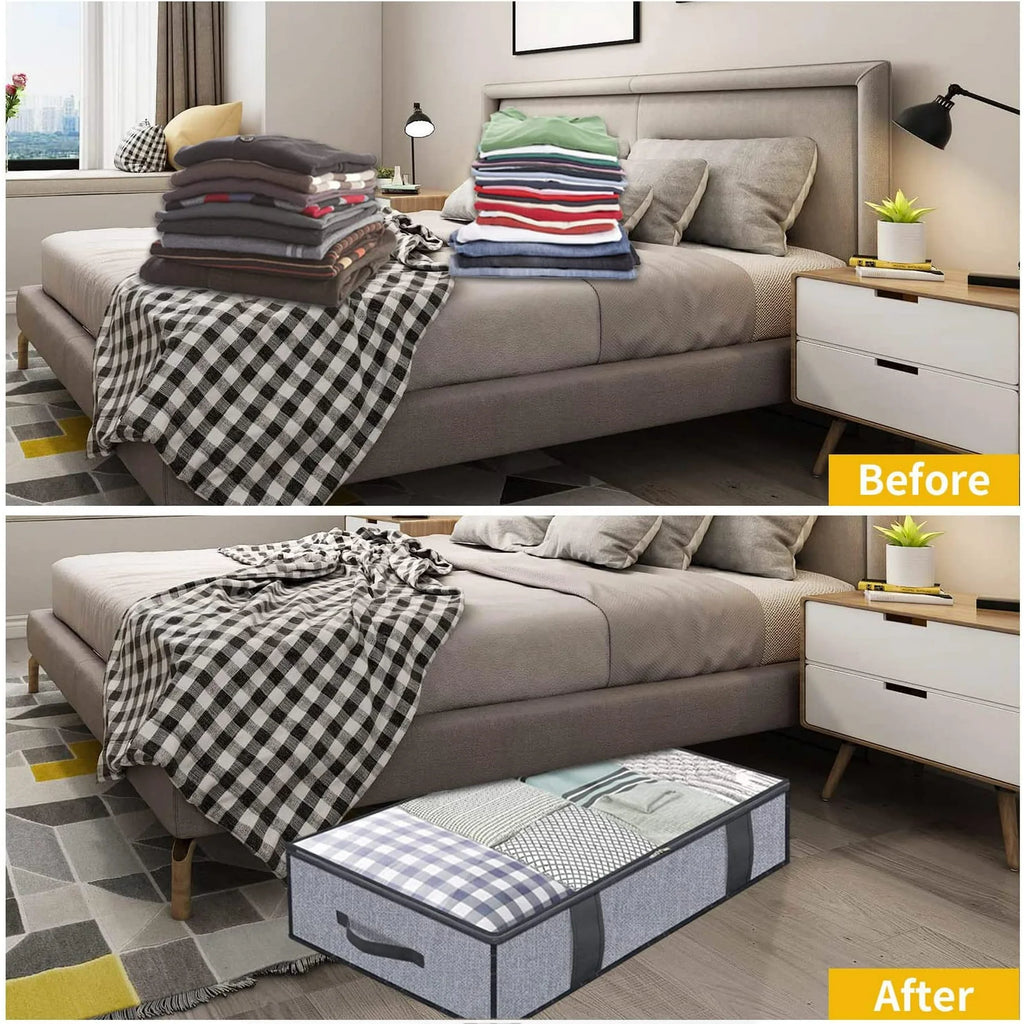 Foldable Underbed Storage Bag with Clear Window U578