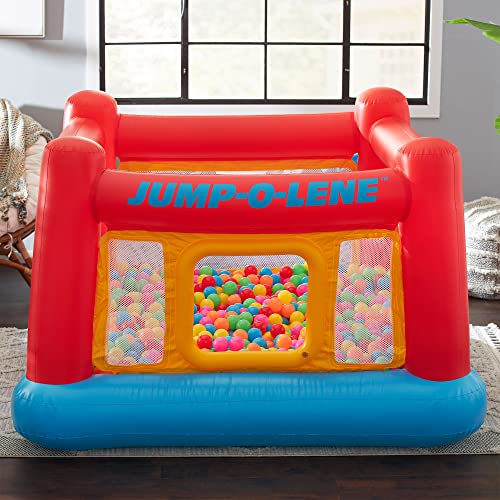 Inflatable Trampoline Bounce House with Crawl-Thru Door & Net F775816