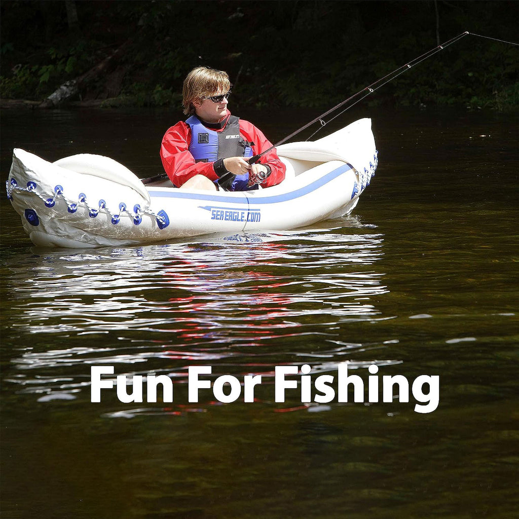 Inflatable Sports Kayak with Seat, Paddle, Pump and Bag S997132