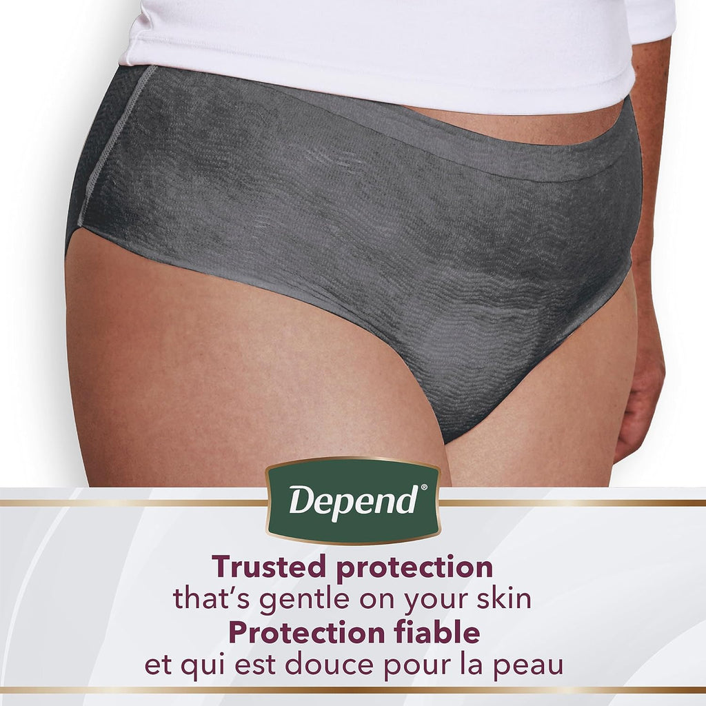 Disposable Maximum Absorbency Incontinence and Postpartum Underwear for Women, Pink, Medium (22 Count) Y4804