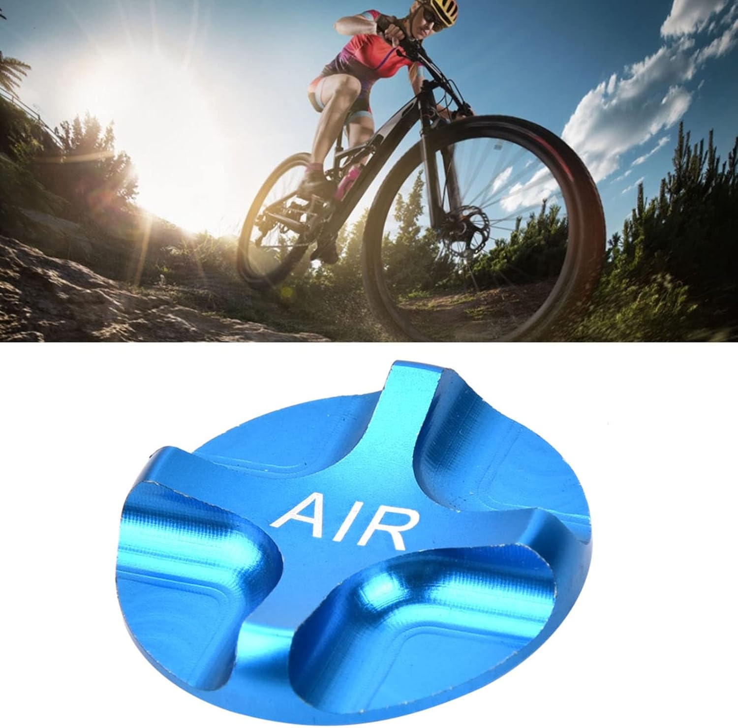 Aluminium Alloy Airtight Valve Cap (Blue) L6362