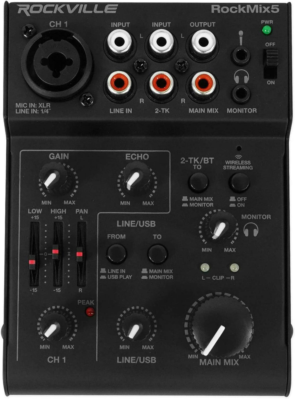 8 Channel Mixer with USB Recording Interface H5342