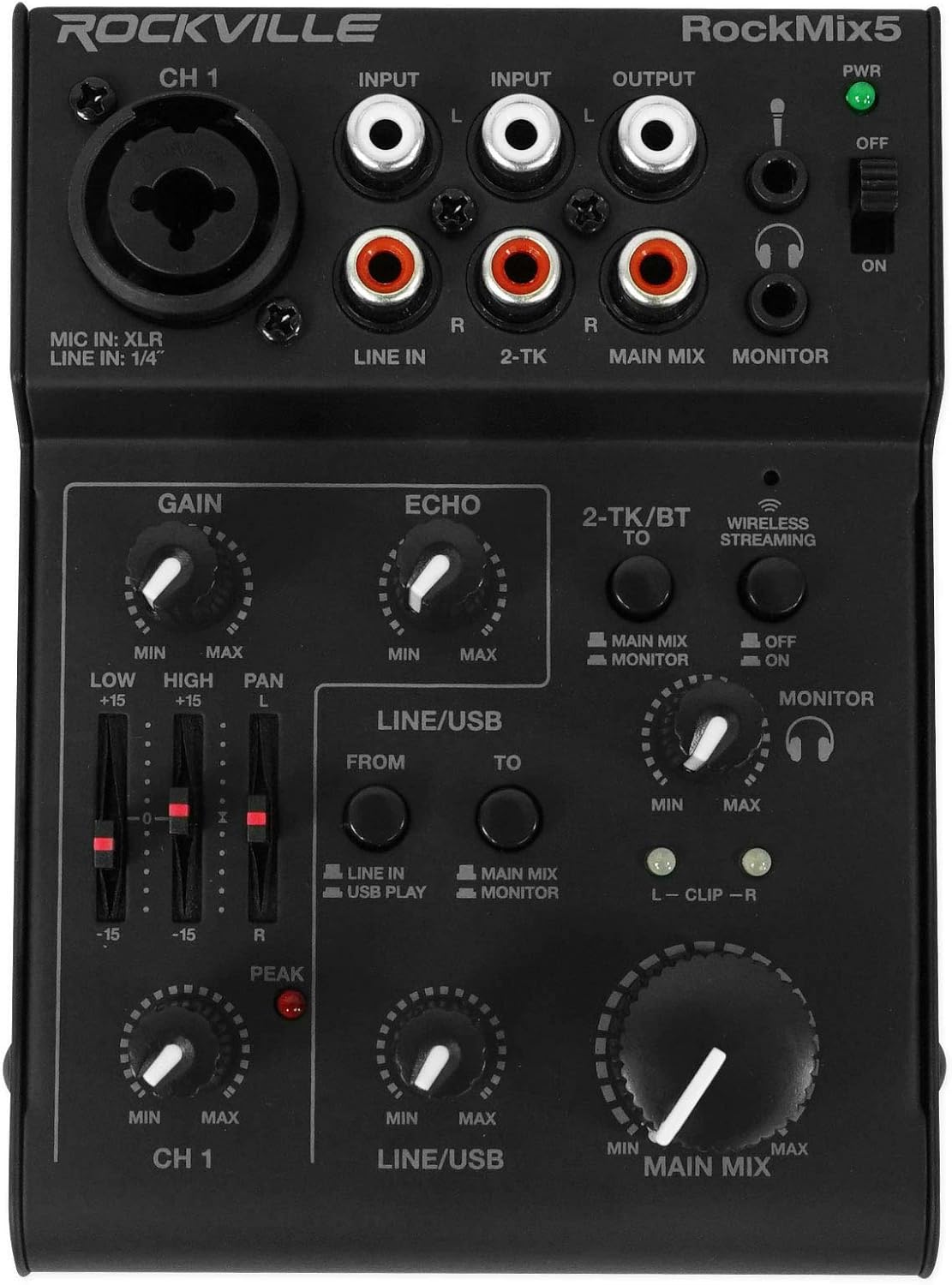 8 Channel Mixer with USB Recording Interface H5342